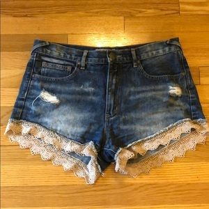 Free People denim shorts